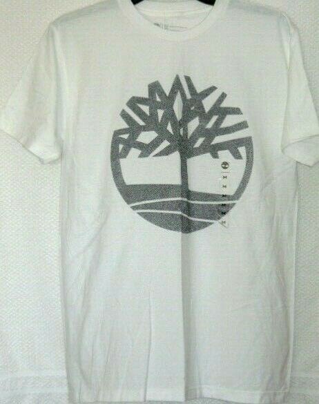 Timberland Crackle Tree Logo T-Shirt Multi-color White-Silver Size: Medium gallery