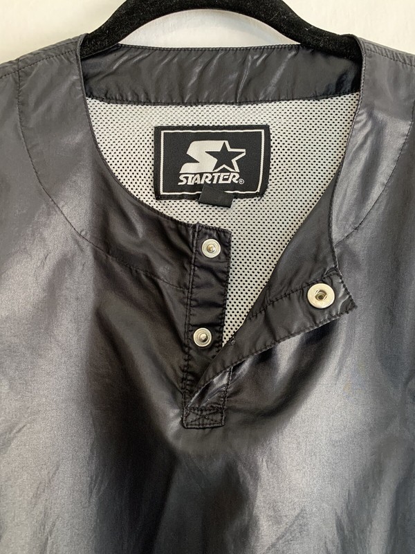 Starter Men's Black Baseball Warmup Pullover Size XL gallery