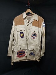 1960s 1970s New York Shooting Competition Club Shirt Gun Patches Jacket Size 46