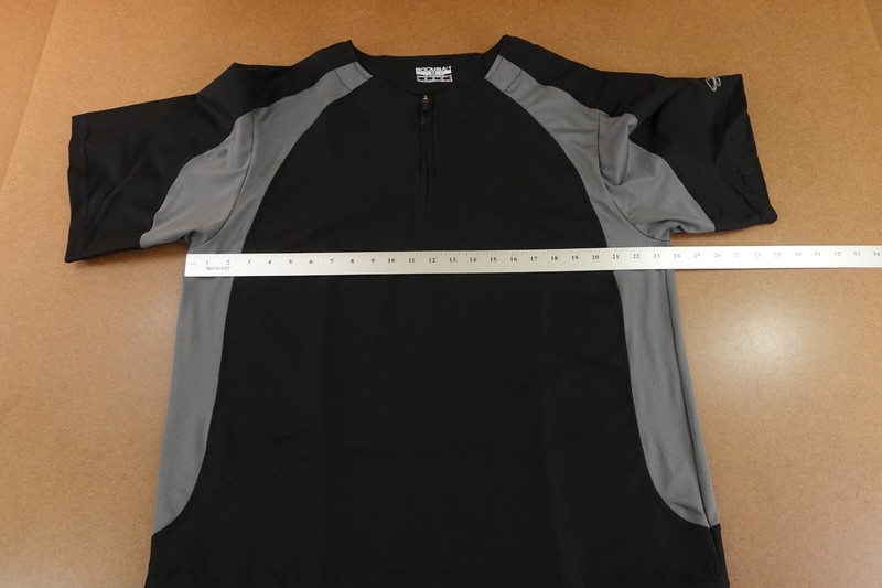 Boombah Mens Size Medium Black Gray Explosion Short Sleeve 1/4 Zip Pullover NWT gallery