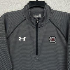 Under Armour 1/4 Zip Pullover Mens Large Gray South Carolina Gamecocks Outdoors