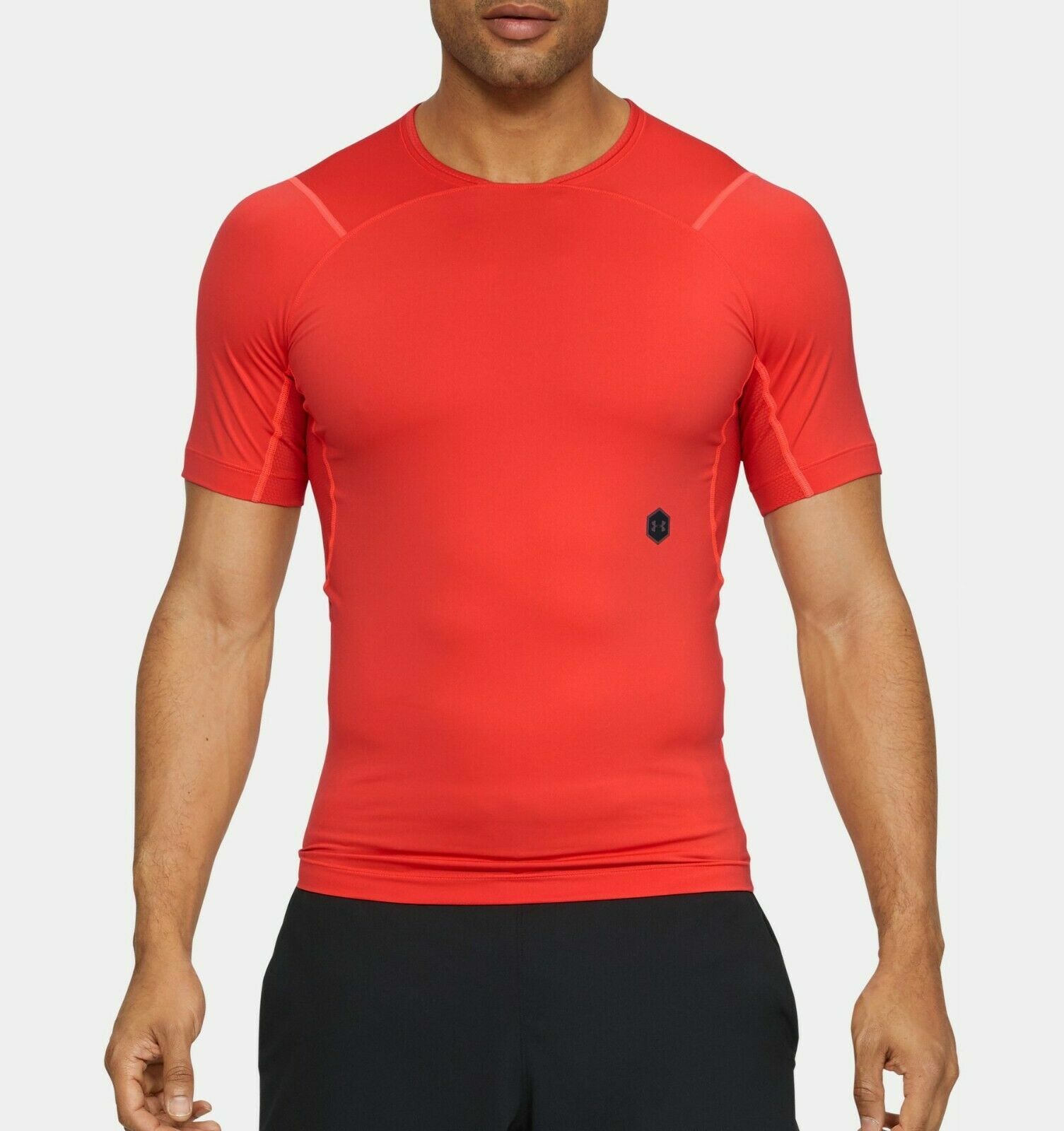 Under Armour HeatGear Rush Men's Compression T-Shirt Red Size 3XL 1327644-646 gallery