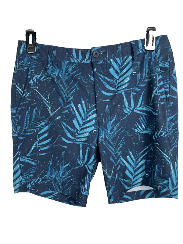 All In Motion Men’s Blue/Green Floral Large Shirt & Medium Short Set gallery