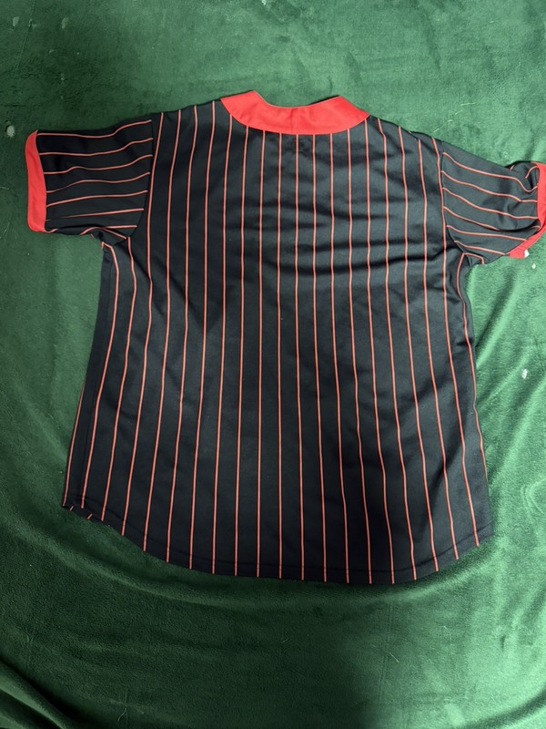 Supreme Vertical Logo Baseball Jersey Red New Authentic FW18 XLARGE BLACK RED gallery