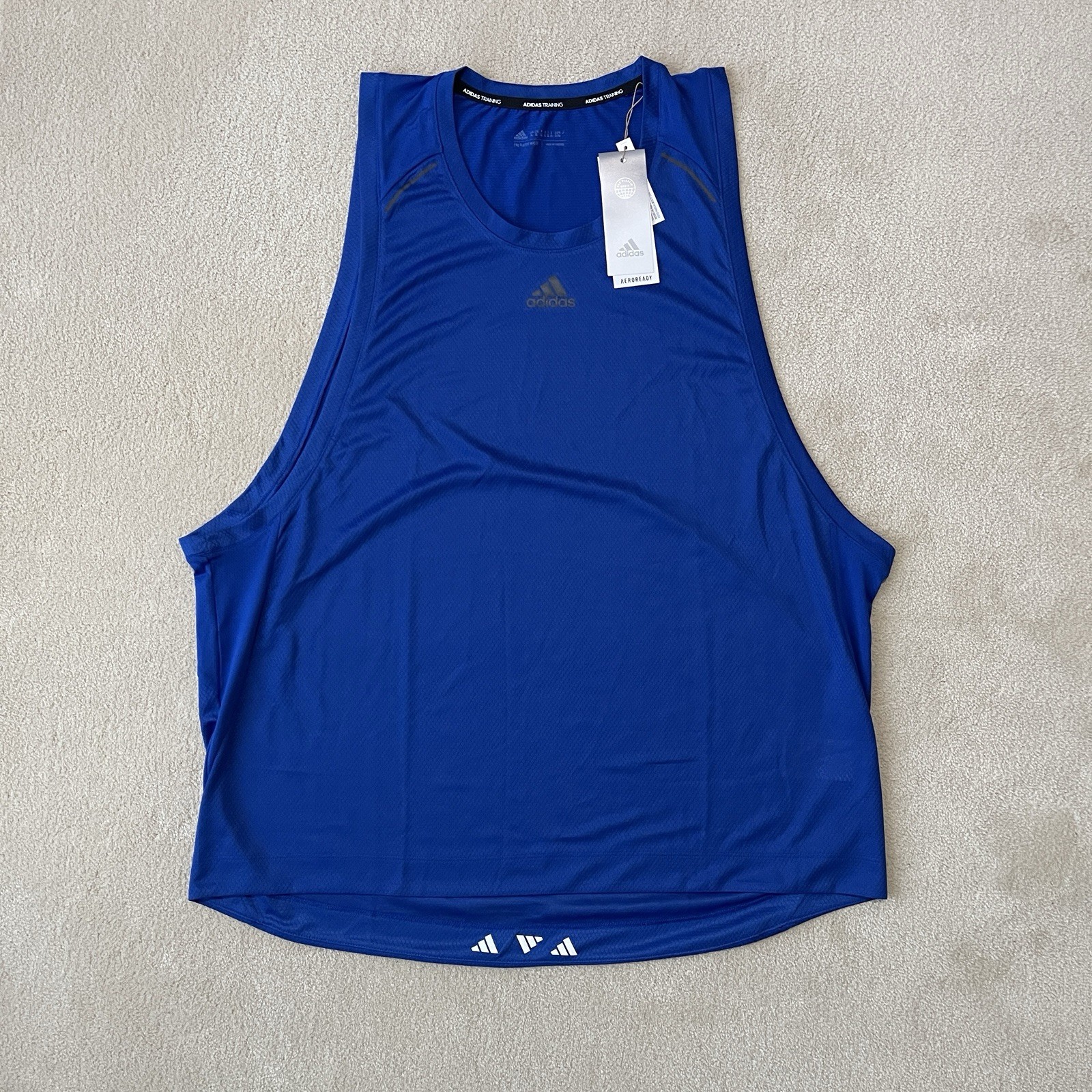 Adidas HIIT Spin Training T-Shirt XL Team Royal Blue Aeroready NWT HP1756 gallery