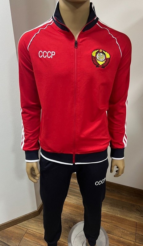 RUSSIA-CCCP-USSR "СЛОВО ПАЦАНА" Tracksuit S-M-L-XL-XXL Red/Blue gallery