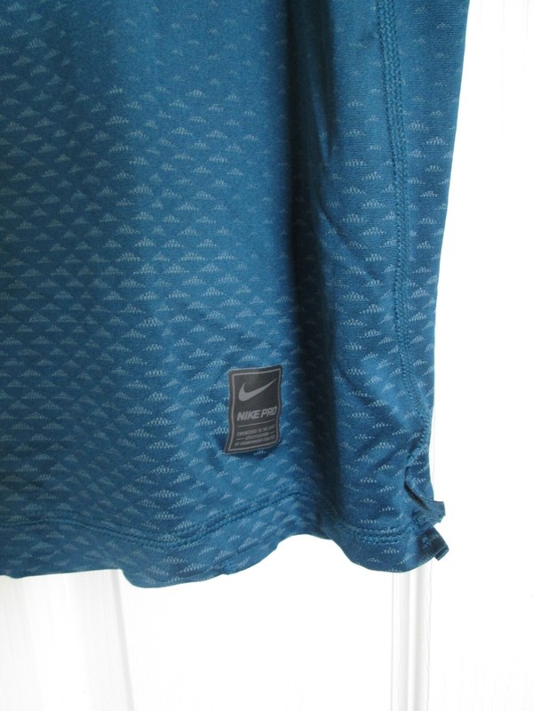 Nike Pro Loose Fit Dri-fit Athletic Running Workout Shirt Men's L Blue Geometric gallery