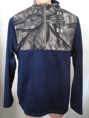 NWT $70 Men’s UNDER ARMOUR Storm 1/4 Zip SWEATSHIRT Cold Gear MOSSY OAK Large