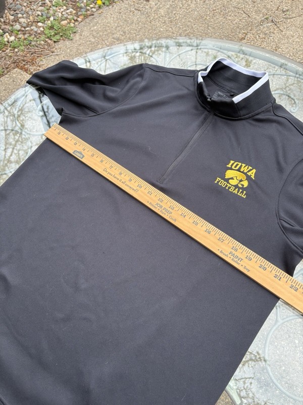 Iowa Hawkeye Nike Golf 1/4 Zip Pullover Mens M Dri-FIT Long Sleeve Pickleball gallery