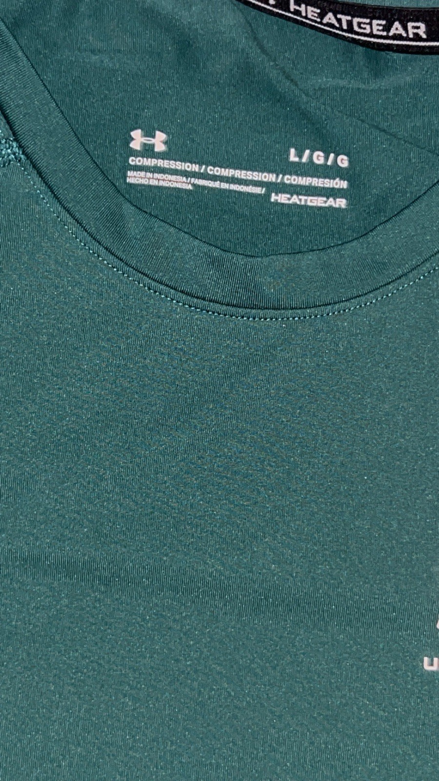 Under Armour HeatGear Compression Shirt Men Large Forest Green Short Sleeve NWT gallery
