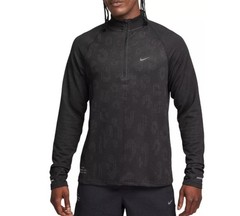 $150 Nike Running Division Half Zip Pullover Men’s Sz M Black Repel (FZ1121-010)