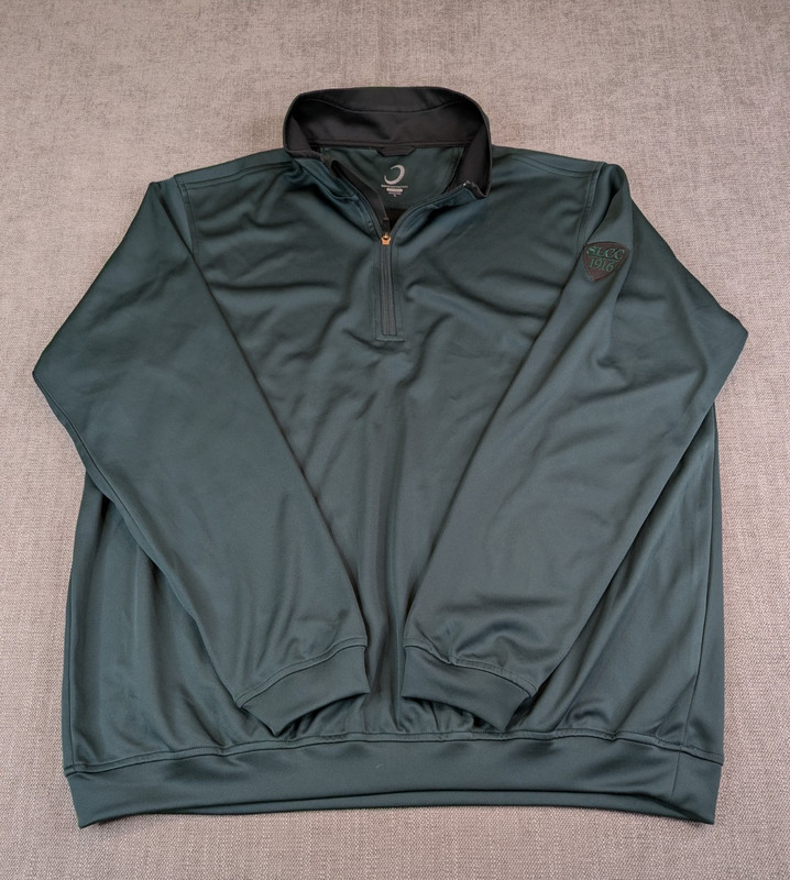 Zero Restrictions Sweater Mens XL Teal Tour Series Performance Golf Quarter Zip gallery