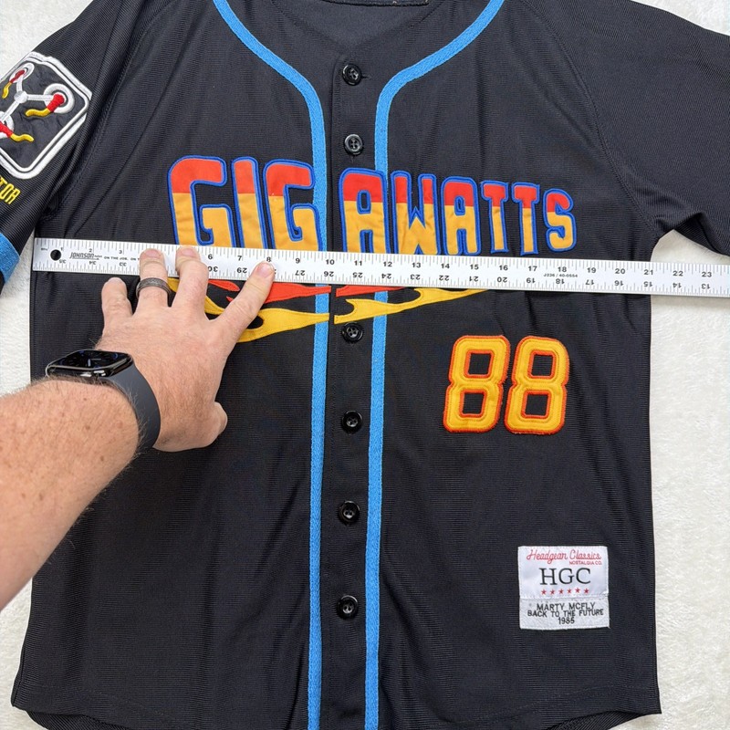 Back To The Future McFly 88 Gig Awatts Baseball Jersey Mens M Headgear gallery