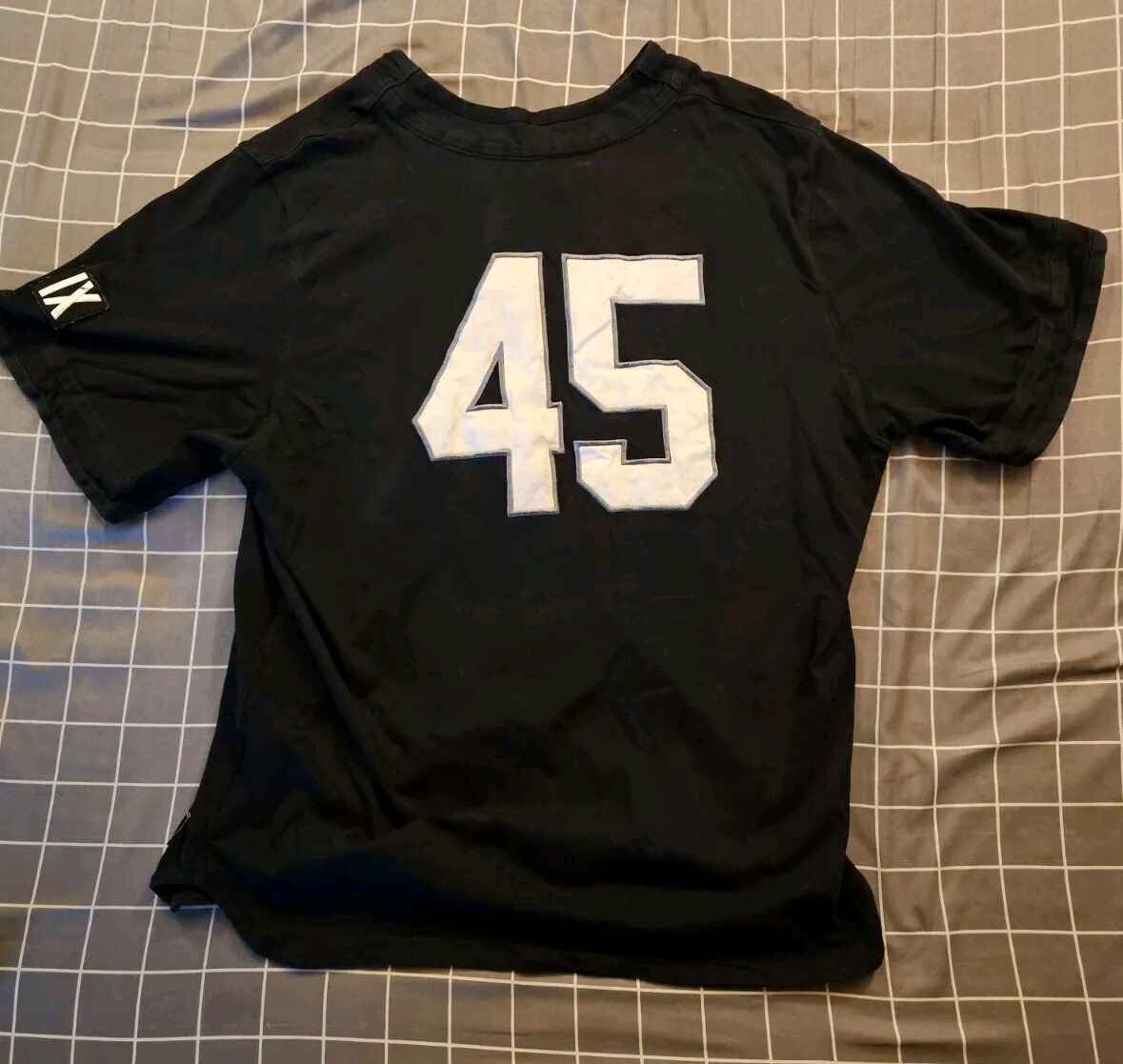 Air Jordan Barons Embroidered Button Up Baseball Jersey #45 Retro 11 XI 3XL gallery