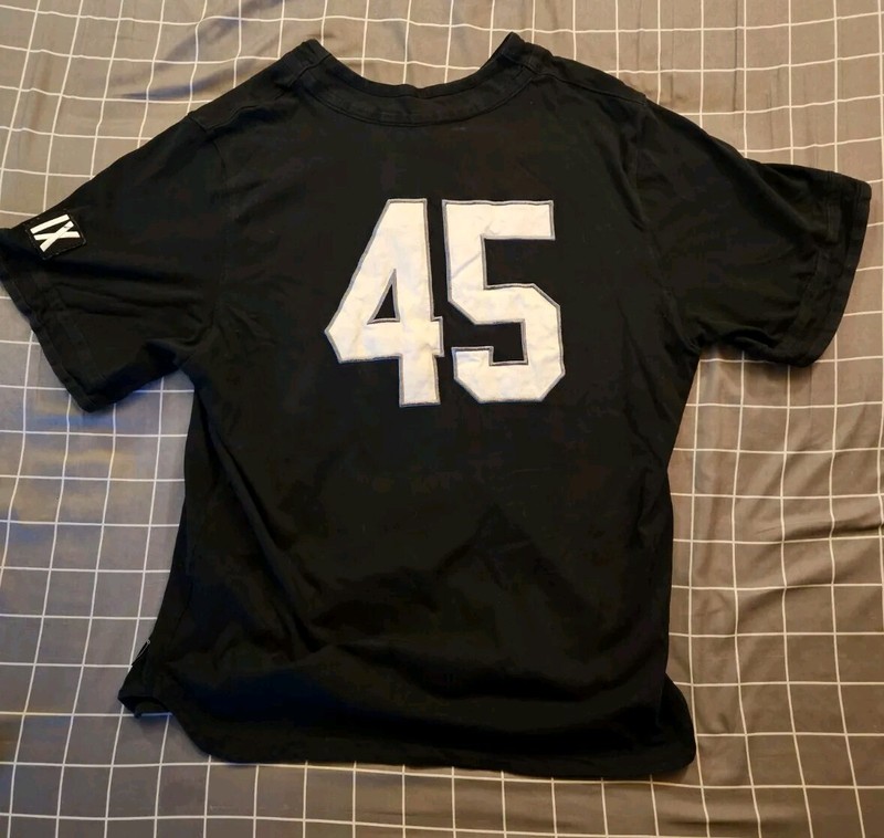 Air Jordan Barons Embroidered Button Up Baseball Jersey #45 Retro 11 XI 3XL gallery