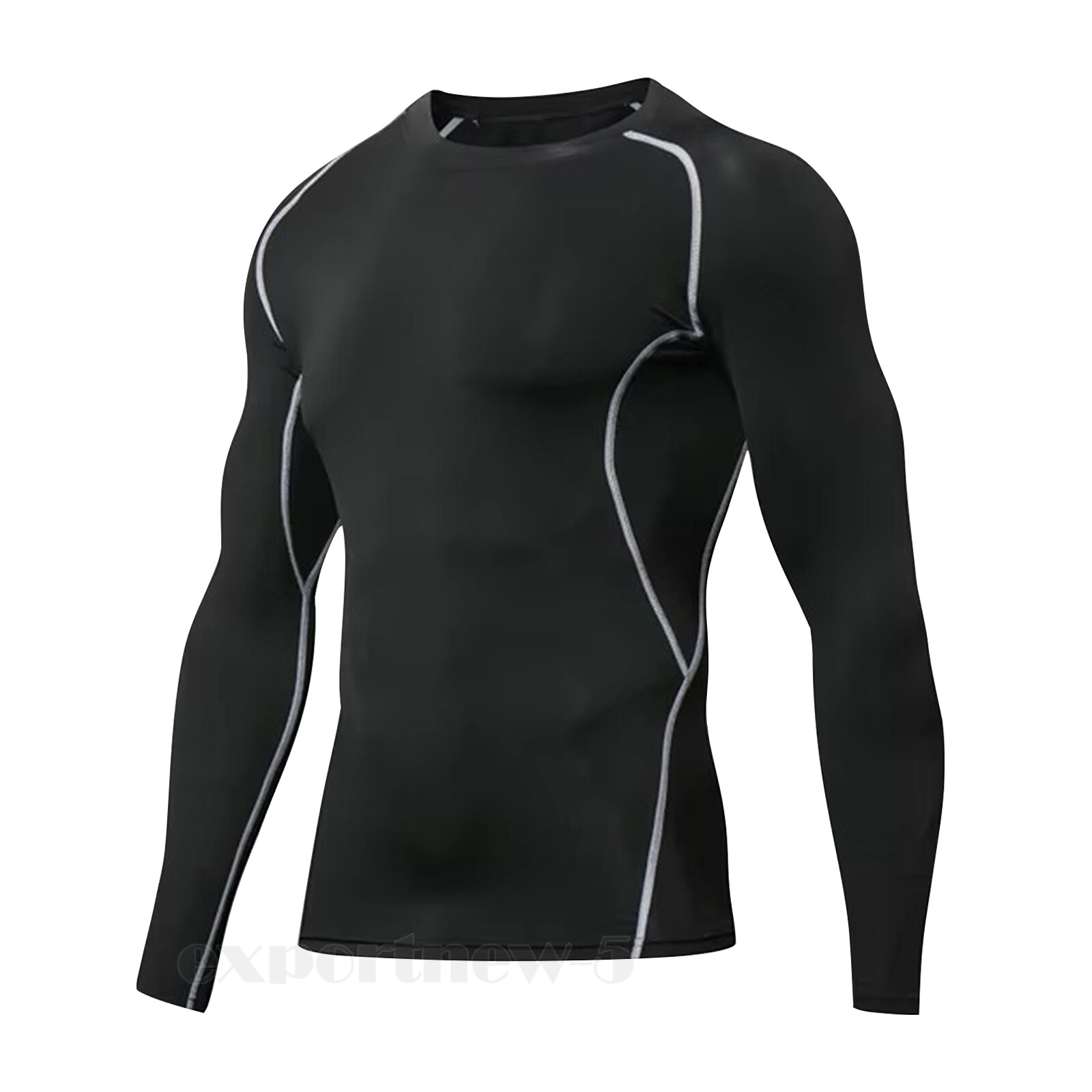 Men's Long Sleeve Compression Shirt UPF 50+ UV Sun Protection Athletic T-Shirts gallery