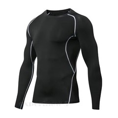Men’s Long Sleeve Compression Shirt UPF 50+ UV Sun Protection Athletic T-Shirts