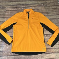 EMS Eastern Mountain Sports Mens Sz Medium M Shirt Orange Black Pullover Jacket