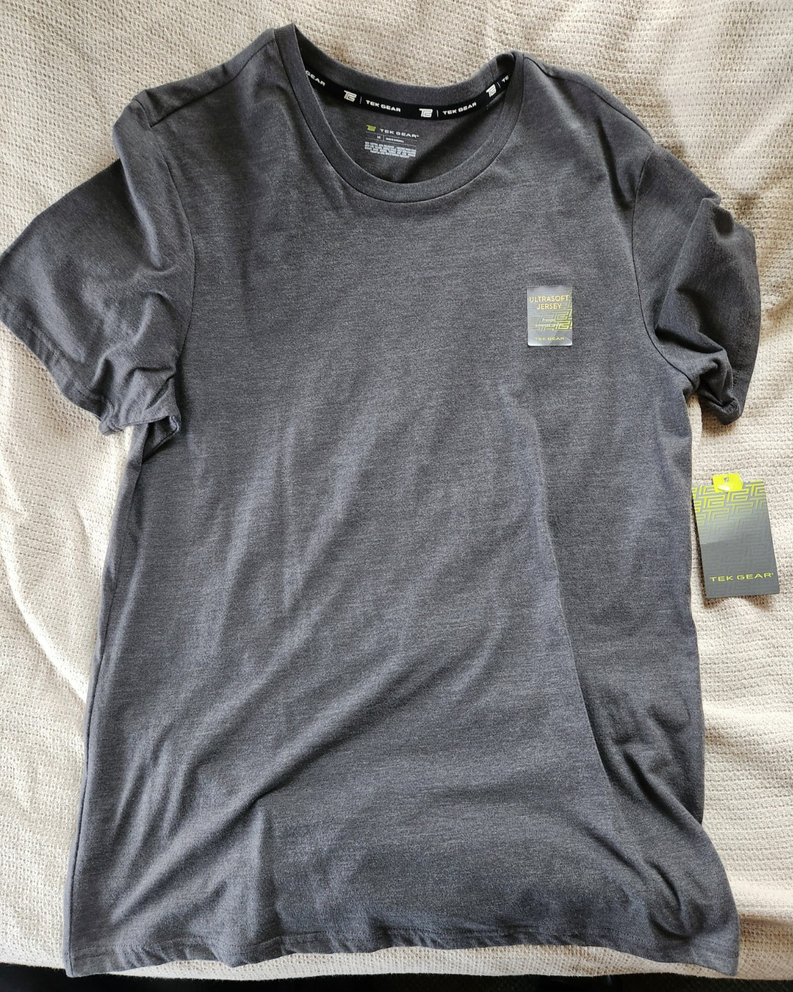Tek Gear Ultrasoft Jersey Men's Heather Grey T Shirt Size Medium Kohl's Active gallery