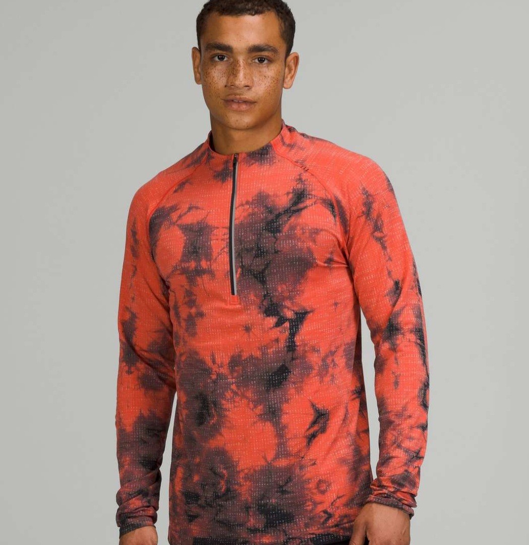Lululemon Metal Vent Tech Half Zip 2.0 Performance Size M Disconnect Marble Dye gallery