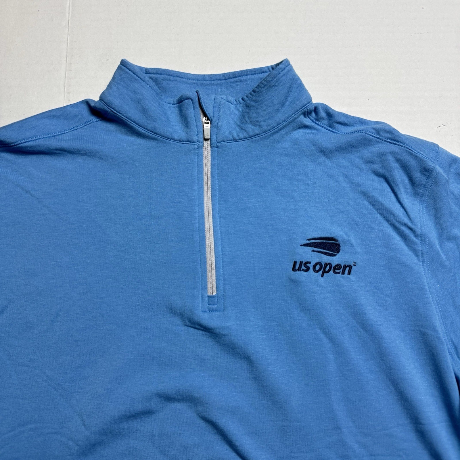 Tasc Performance x US Open Carrollton Collection Blue Cloud French Terry 1/4 Zip gallery
