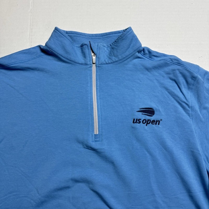 Tasc Performance x US Open Carrollton Collection Blue Cloud French Terry 1/4 Zip gallery
