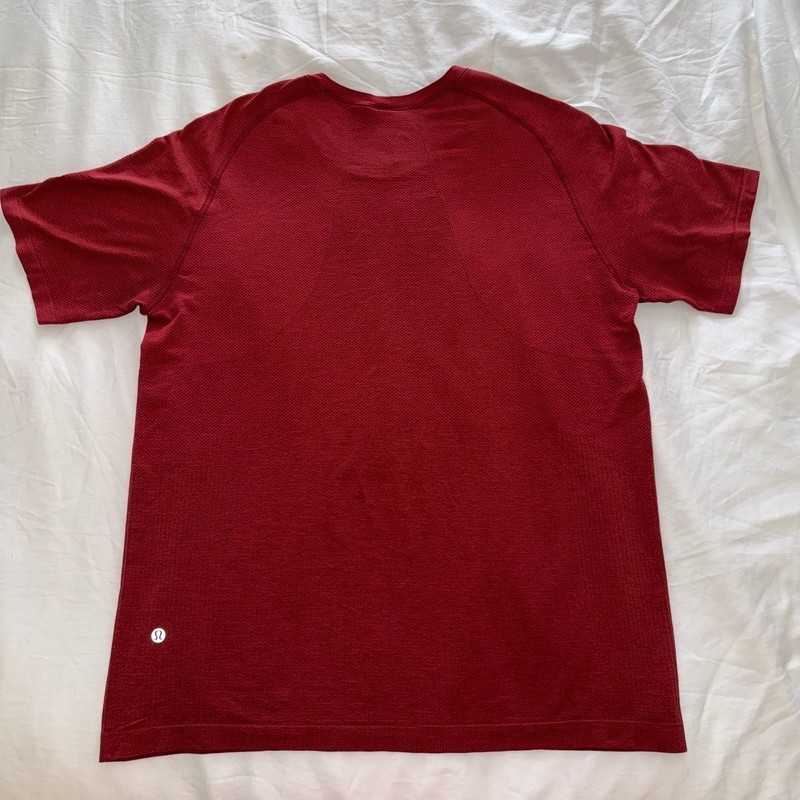 Men’s Lululemon Metal Vent Tech Short Sleeve 2.0 Dark Red / Savannah Large gallery