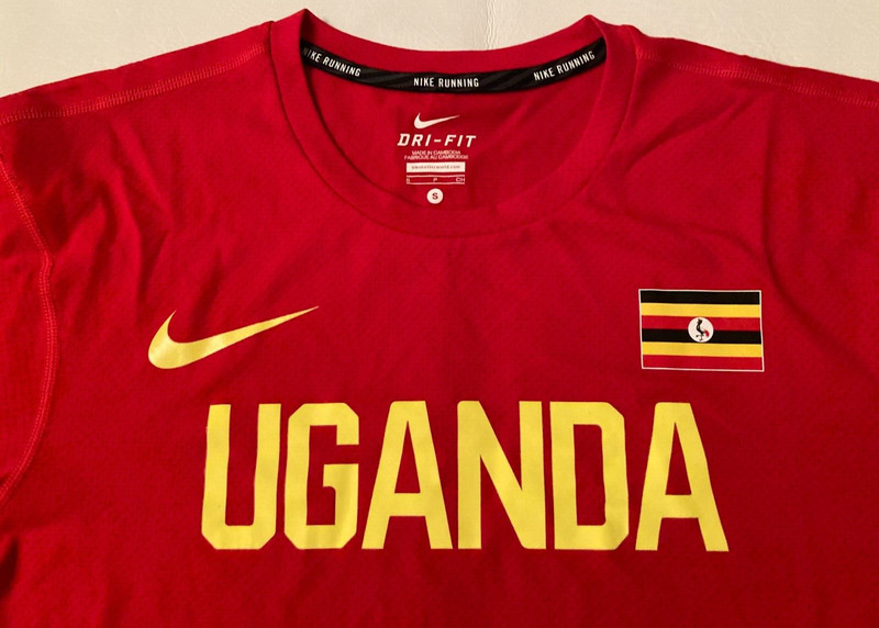 NIKE TEAM ISSUED UGANDA PRO RED RUNNING SHIRT TRACK FIELD 882278-601 MENS MEDIUM gallery