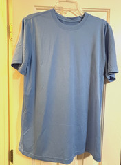 Nike Dri Fit Shirt Light Blue Short Sleeve Size Mens L NEW