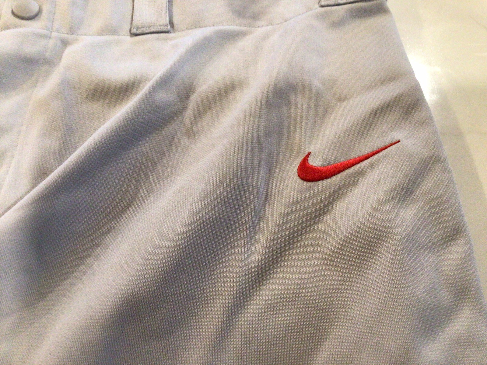 Nike Swingman Baseball Pants Dri-Fit Men’s Gray Red Trim Size XL Griffey G1 gallery