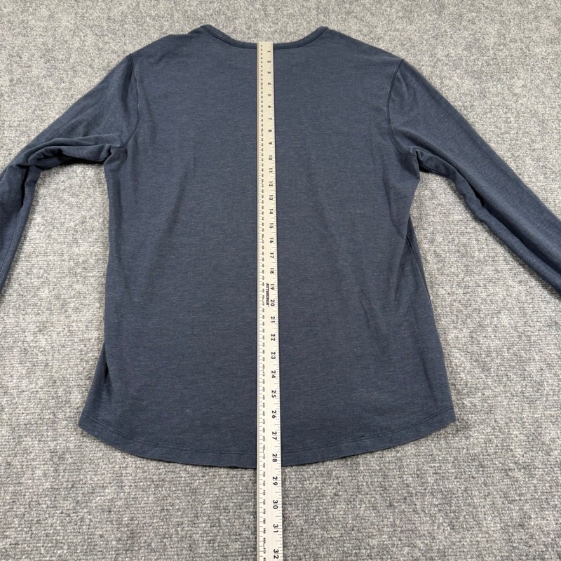 Lululemon Commission Shirt Small Long Sleeve Gray Athletic Training Casual Men's gallery