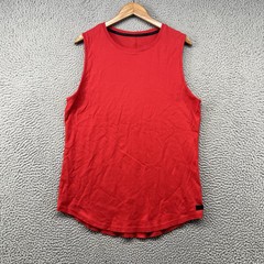 Alphalete Tank Top Shirt Mens Medium Red Sleeveless Muscle Gym Athletic Sports