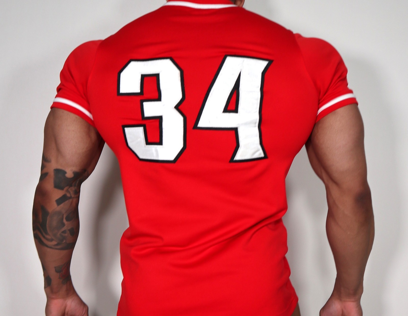RED "SPARKS 34" BASEBALL SHIRT SMALL gallery