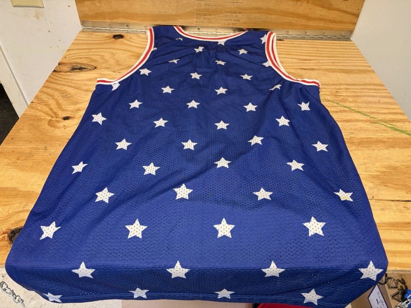 Urban Outfitters On The Byas American Flag Basketball Style Jersey Medium gallery