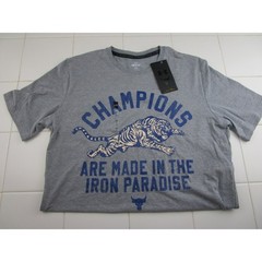 Under Armour Project Rock Champions Iron Paradise Gray Shirt Men’s Small