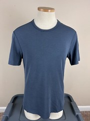 Lululemon Athletica Blue Cotton Blend T Shirt Men’s Size SEE IN DESCRIPTION