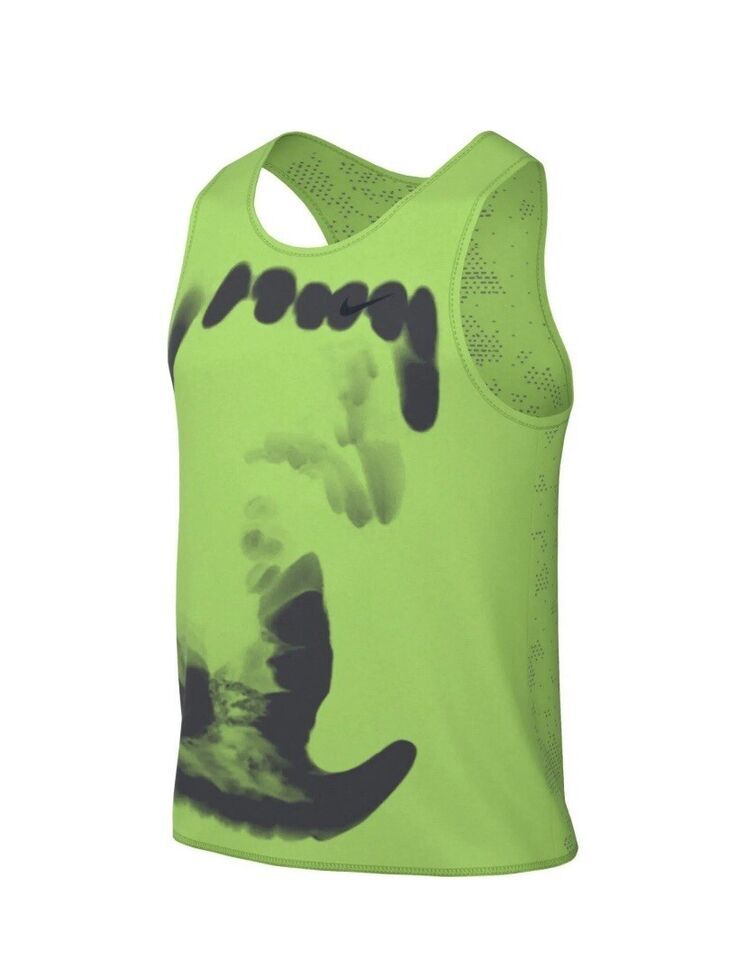 Nike Dri-FIT ADV Run Division Running Tank Top Green Size S M DX0845-313 gallery