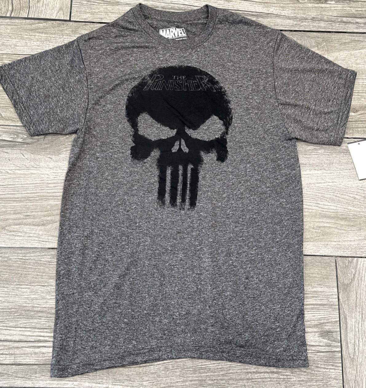 2015 The Punisher Marvel Performance Workout Tee T-Shirt Size Small gallery