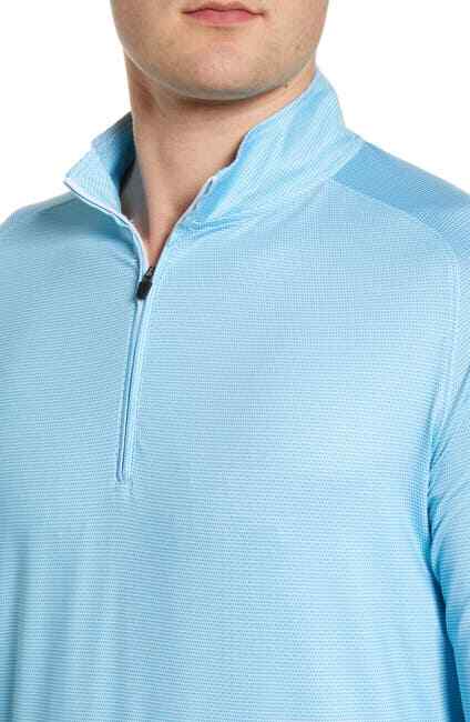Johnnie-O Sheldon 1/4 Zip Lightweight Pullover Niagara JMKO1880 Size M Was $115 gallery