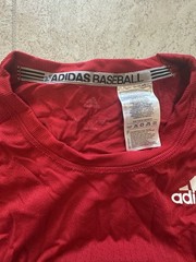 adidas ClimaCool Men’s Red Compression Breathable Crew Long Sleeve Tee XL