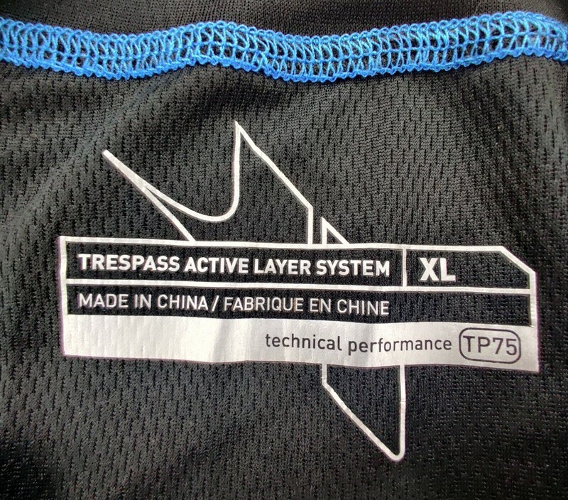 Trespass Active Layer System Technical Performance Unisex XL Blue Active T-Shirt gallery