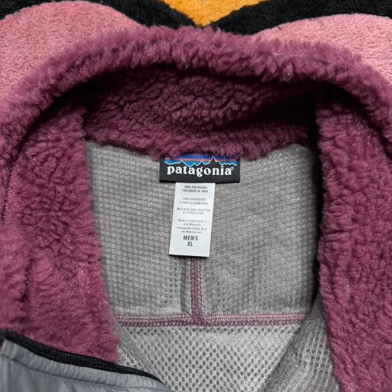 Patagonia Classic Retro-X Full Zip Fleece Vest Size XL Purple gallery