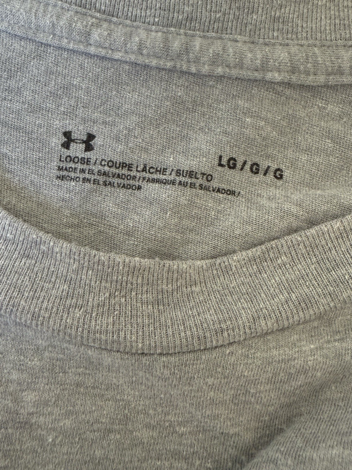 Under Armour Freedom Flag Shirt Mens L Loose Long Sleeve Crew Neck USA Euc gallery