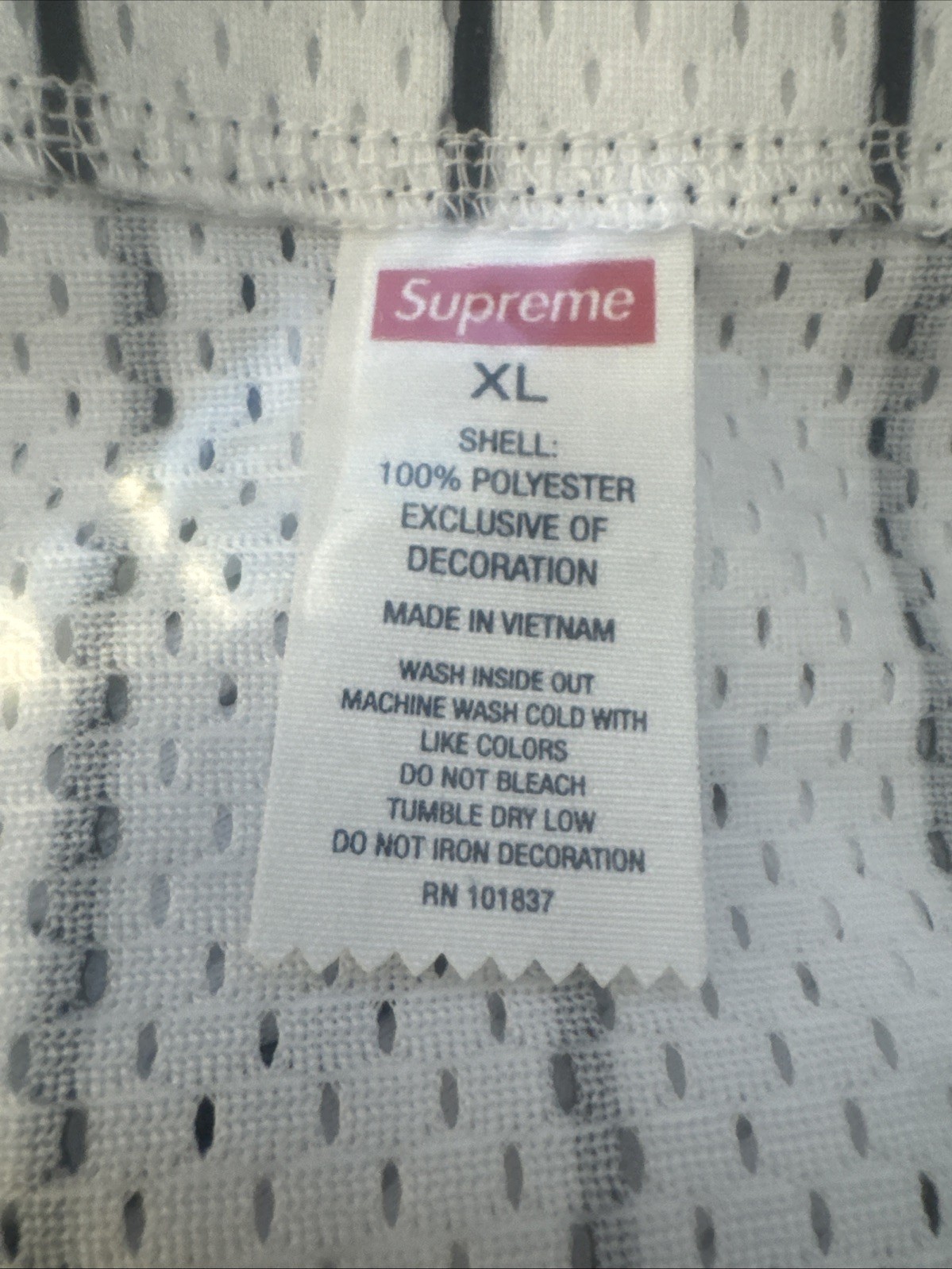 Supreme Homerun Baseball Jersey Pinstripe White SS25 Size XL In Hand ‼️ gallery