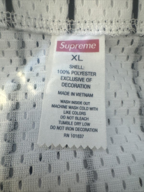 Supreme Homerun Baseball Jersey Pinstripe White SS25 Size XL In Hand ‼️ gallery