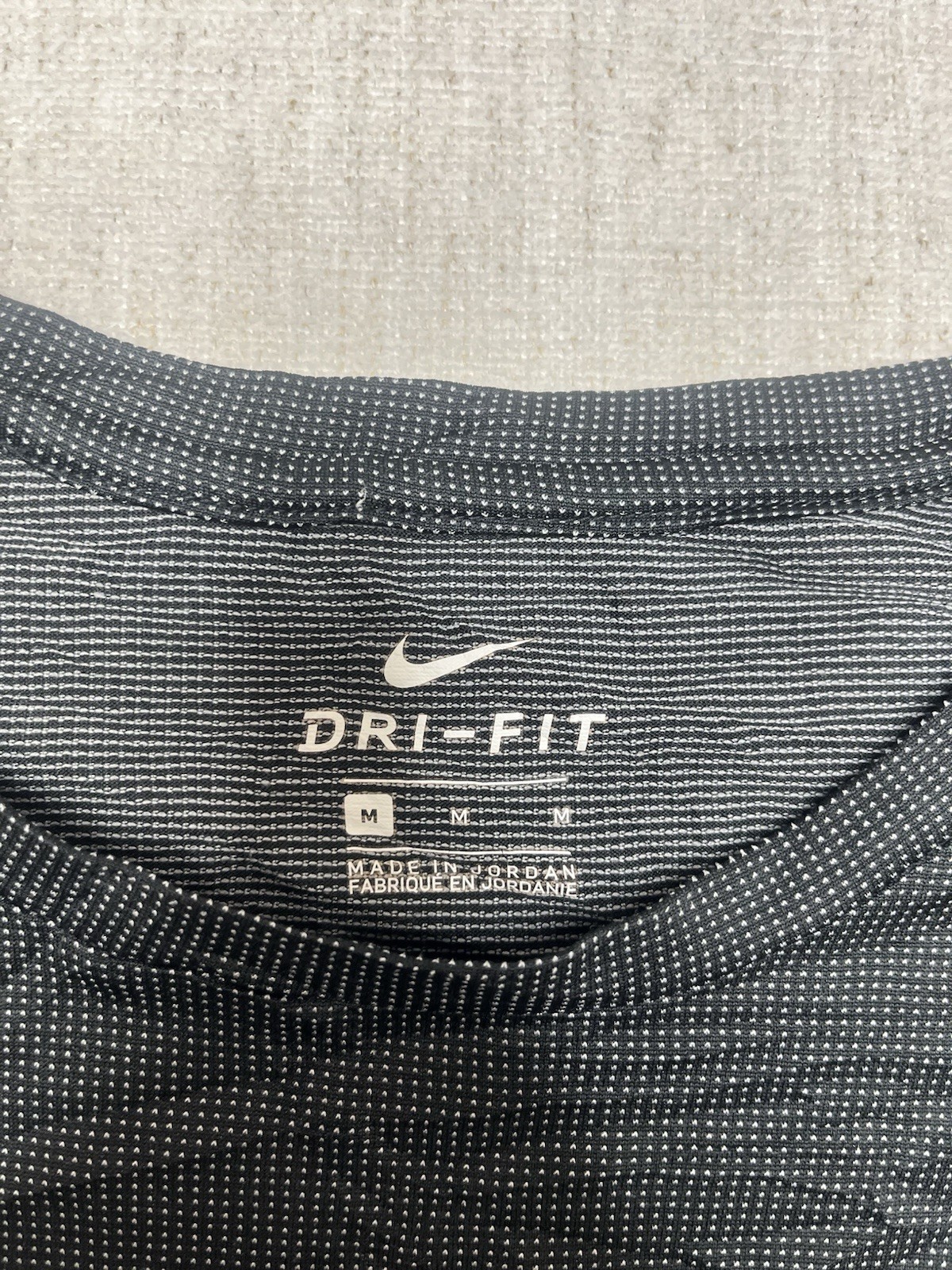 Nike Dri Fit Black White Spotted T Shirt Medium gallery