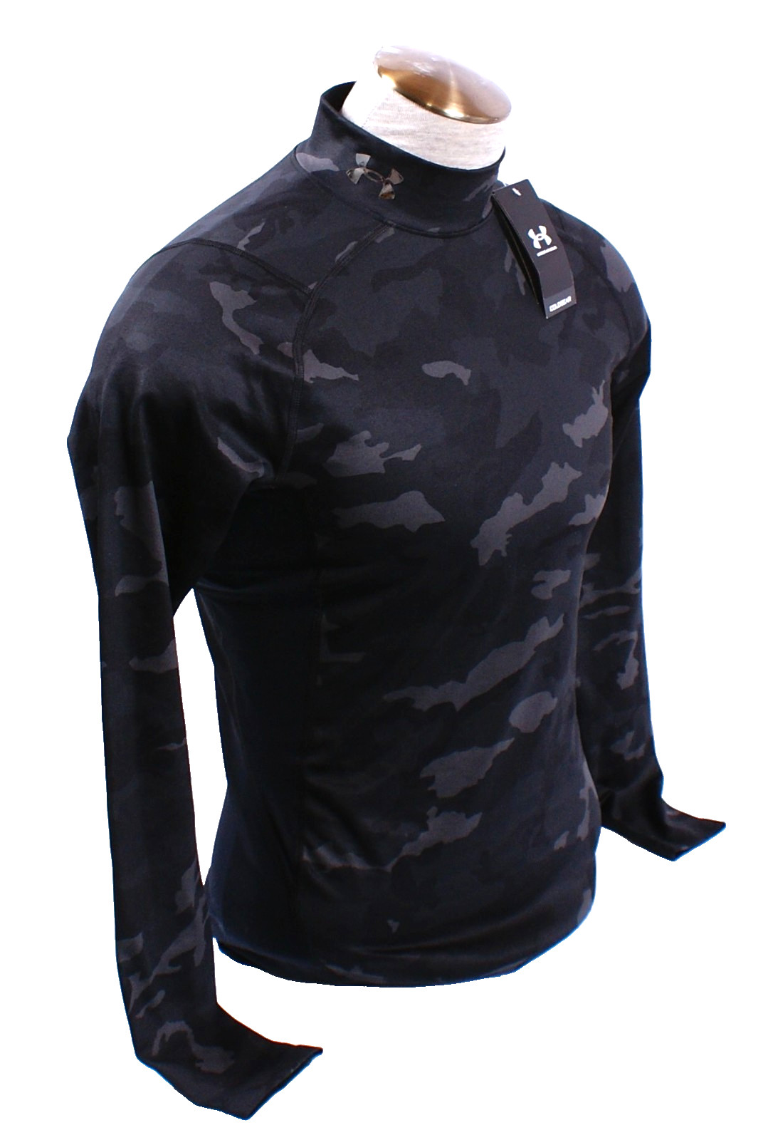 Under Armour Men's XL Black Camo Long Sleeve Compression Shirt Coldgear Infrared gallery