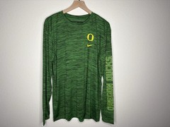 Nike Mens Green Dri-Fit Oregon Ducks Performance Long Sleeve Shirt Size XL NWT