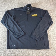 Nike 1/2 Zip Pullover Men Medium Black New SEP Boosters Dri-FIT Athletic