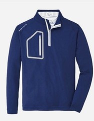 Peter Millar Crown Sport Forge Performance Quarter Zip Pullover Navy Mens S